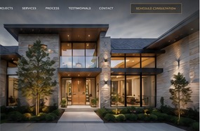 Luxury custom home entrance